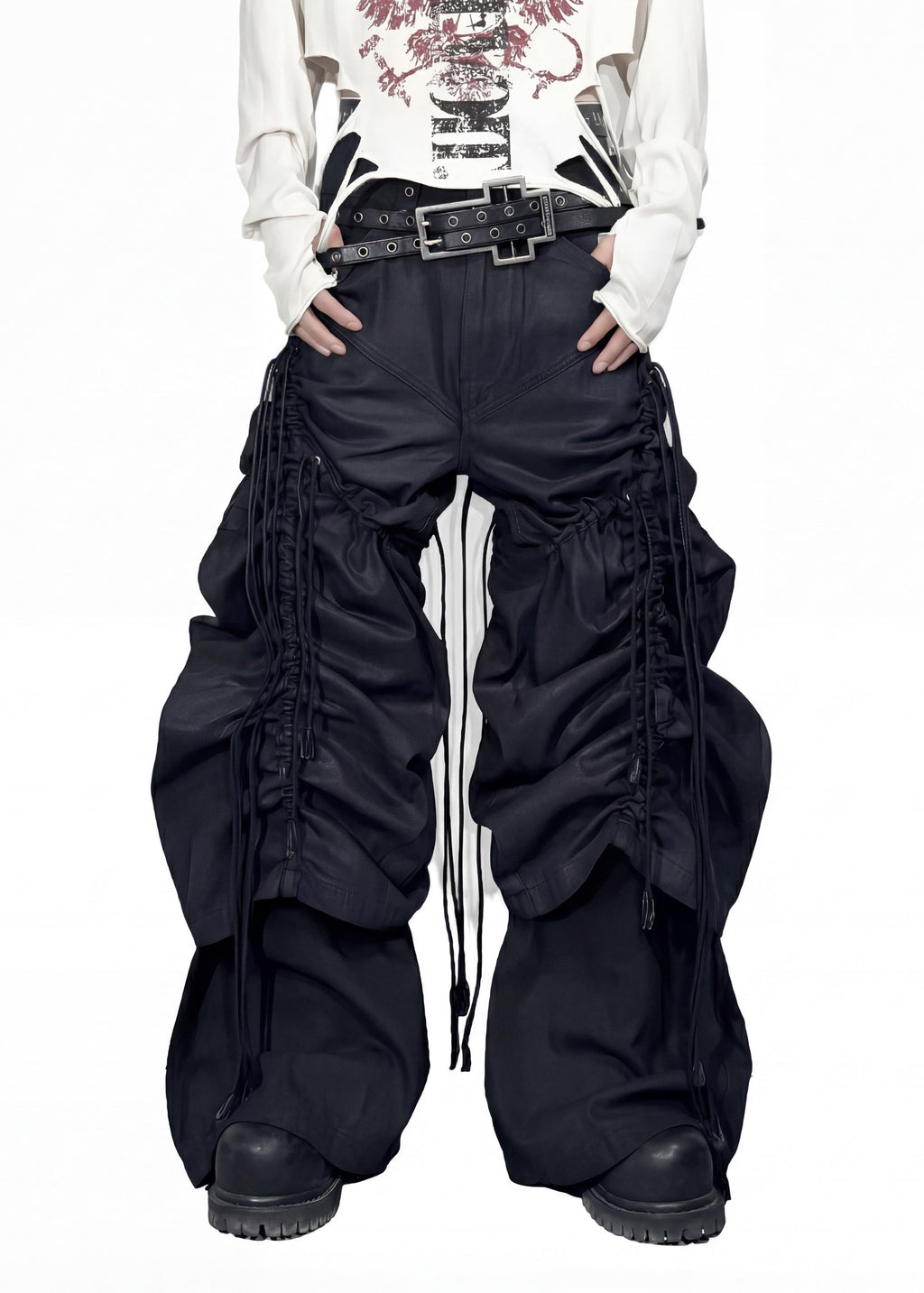 RUCHED CARGO PANTS