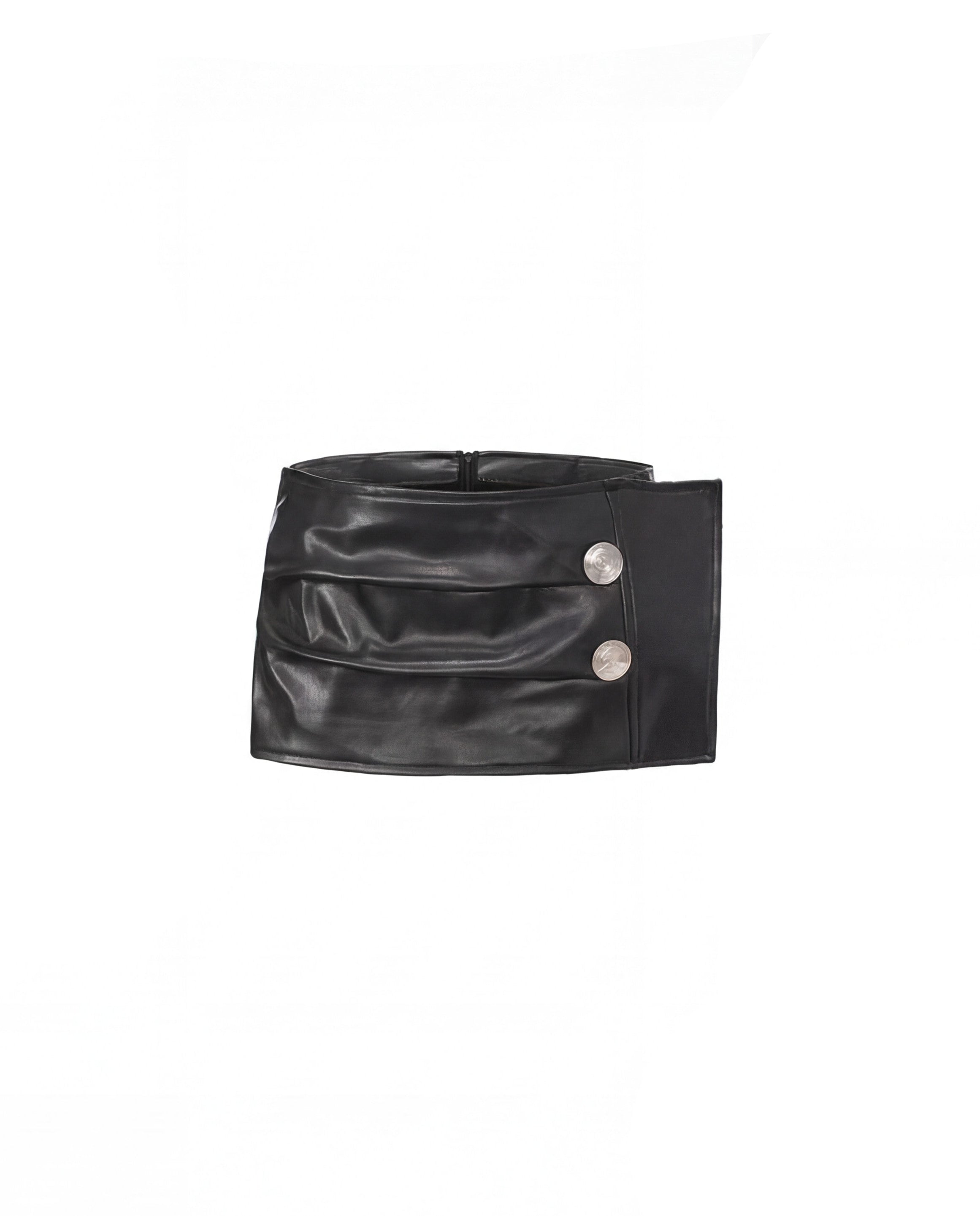 LOW WAIST PU MINI SKIRT