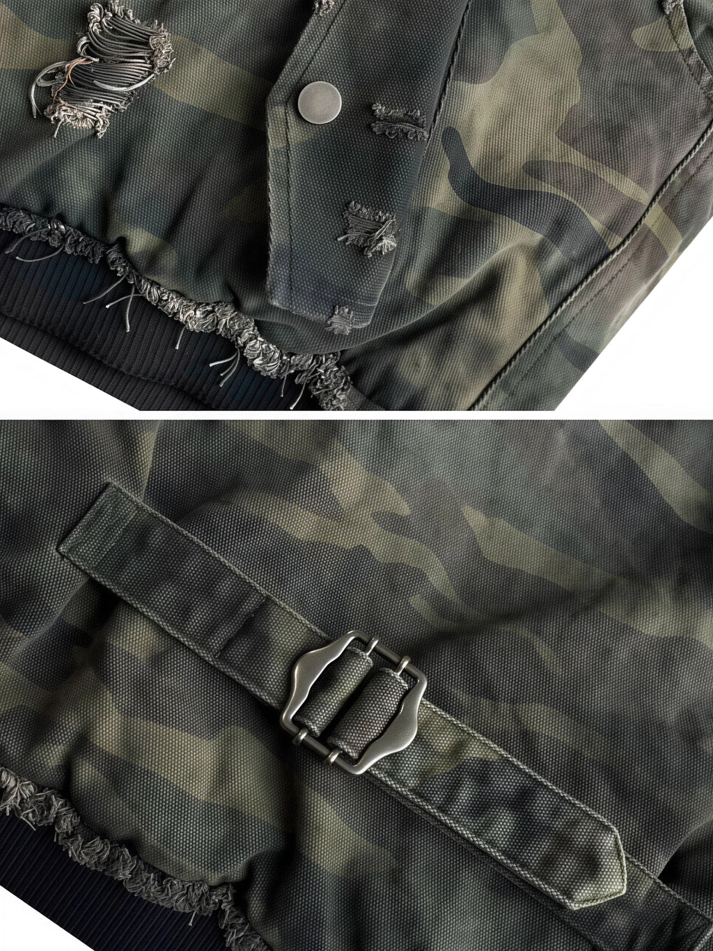 CAMO HOODED BOMBER JACKET