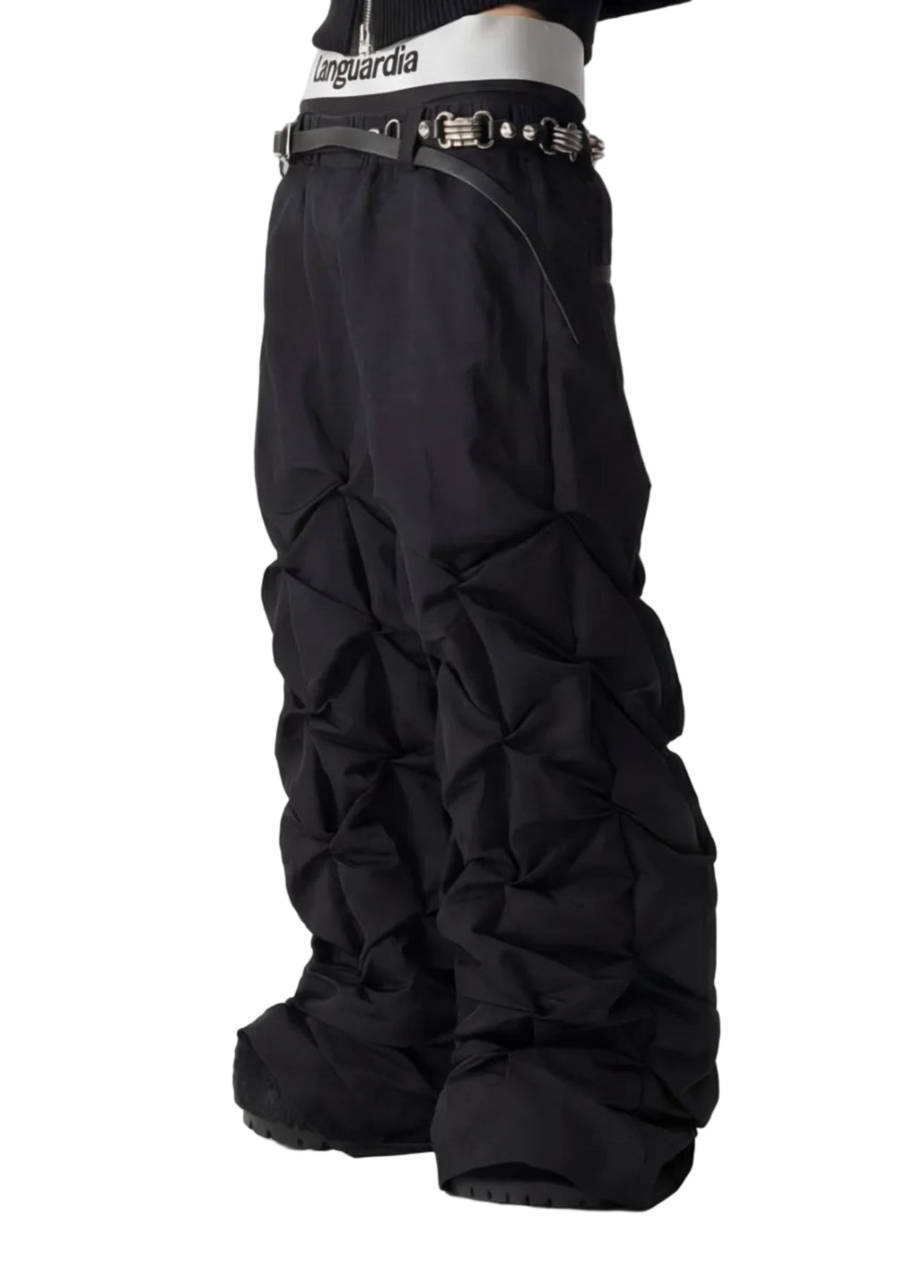 WIDE LEG TECHNICAL TROUSERS