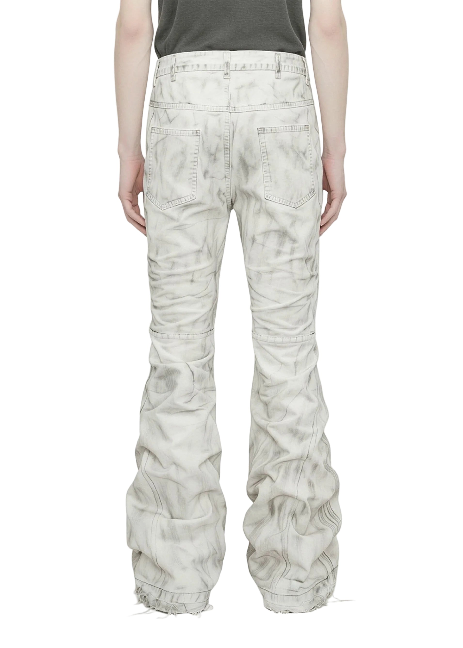 HIGH-WAIST LEG JEANS