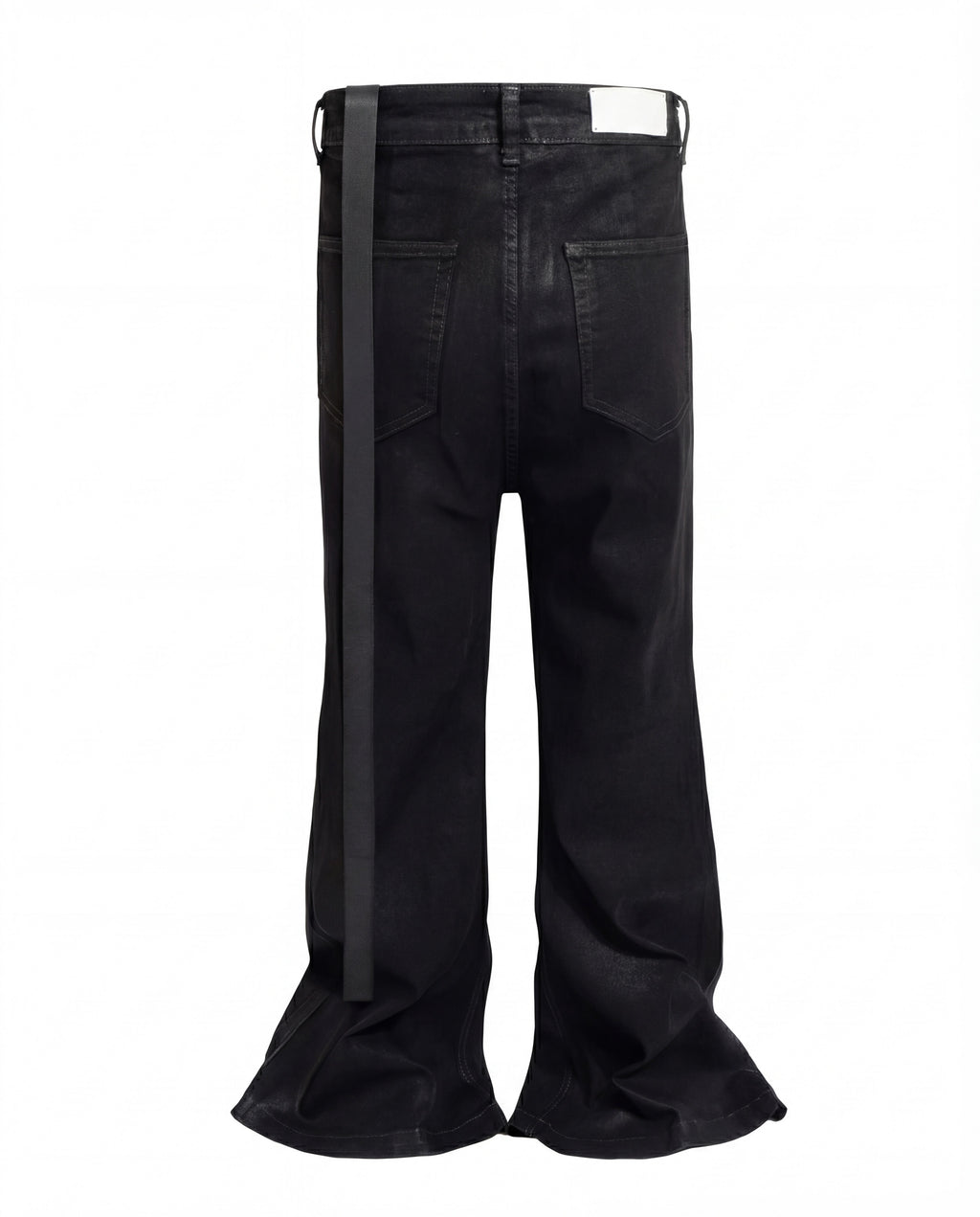 STRAP COATED DENIM PANTS