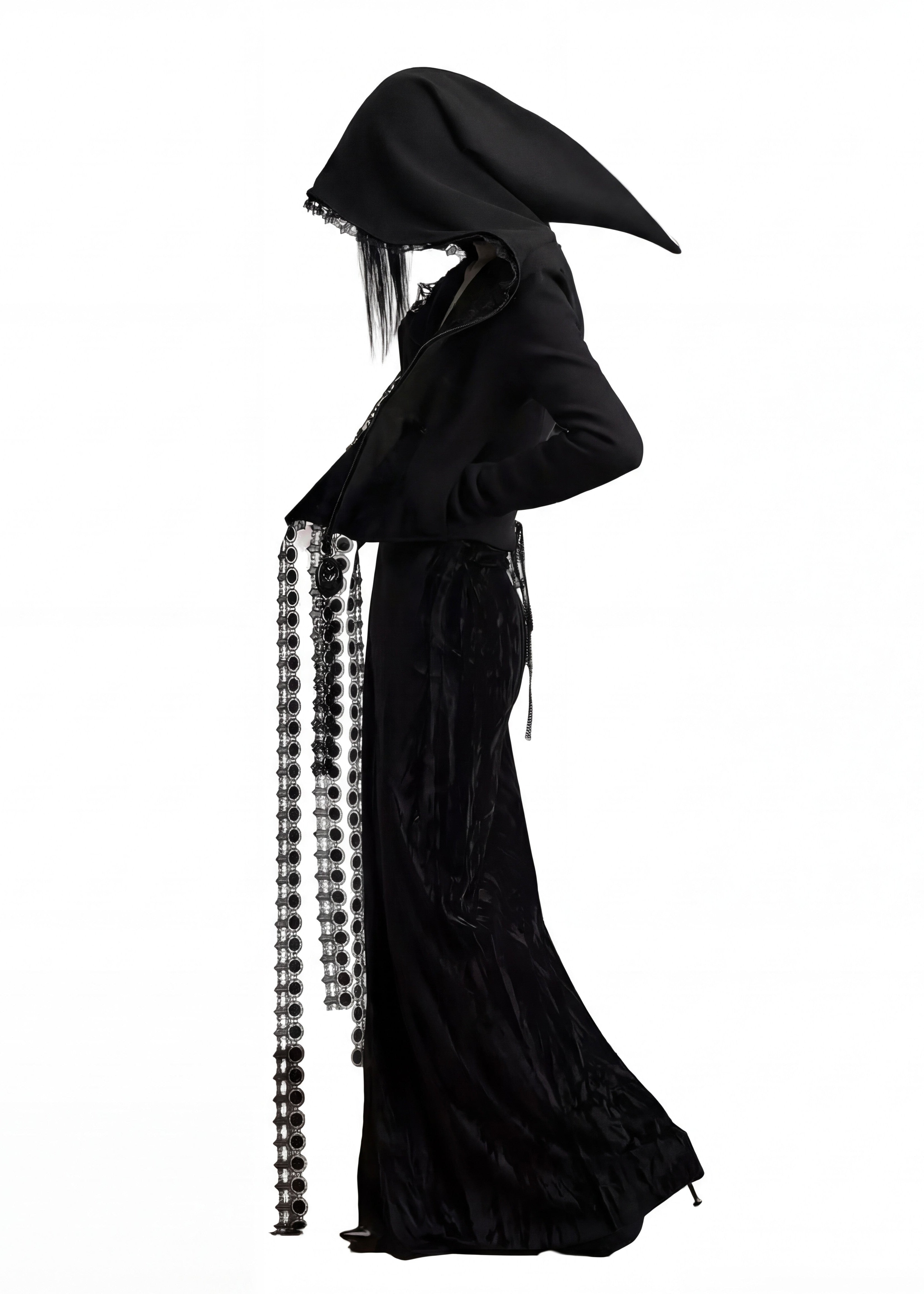 GOTHIC CORSETED HOODIE