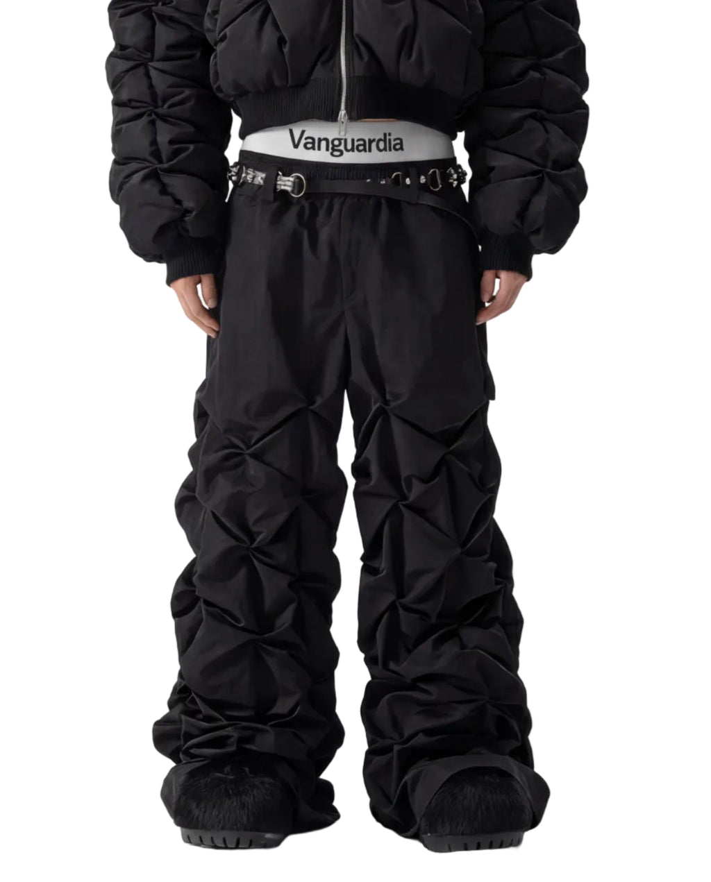 WIDE LEG TECHNICAL TROUSERS