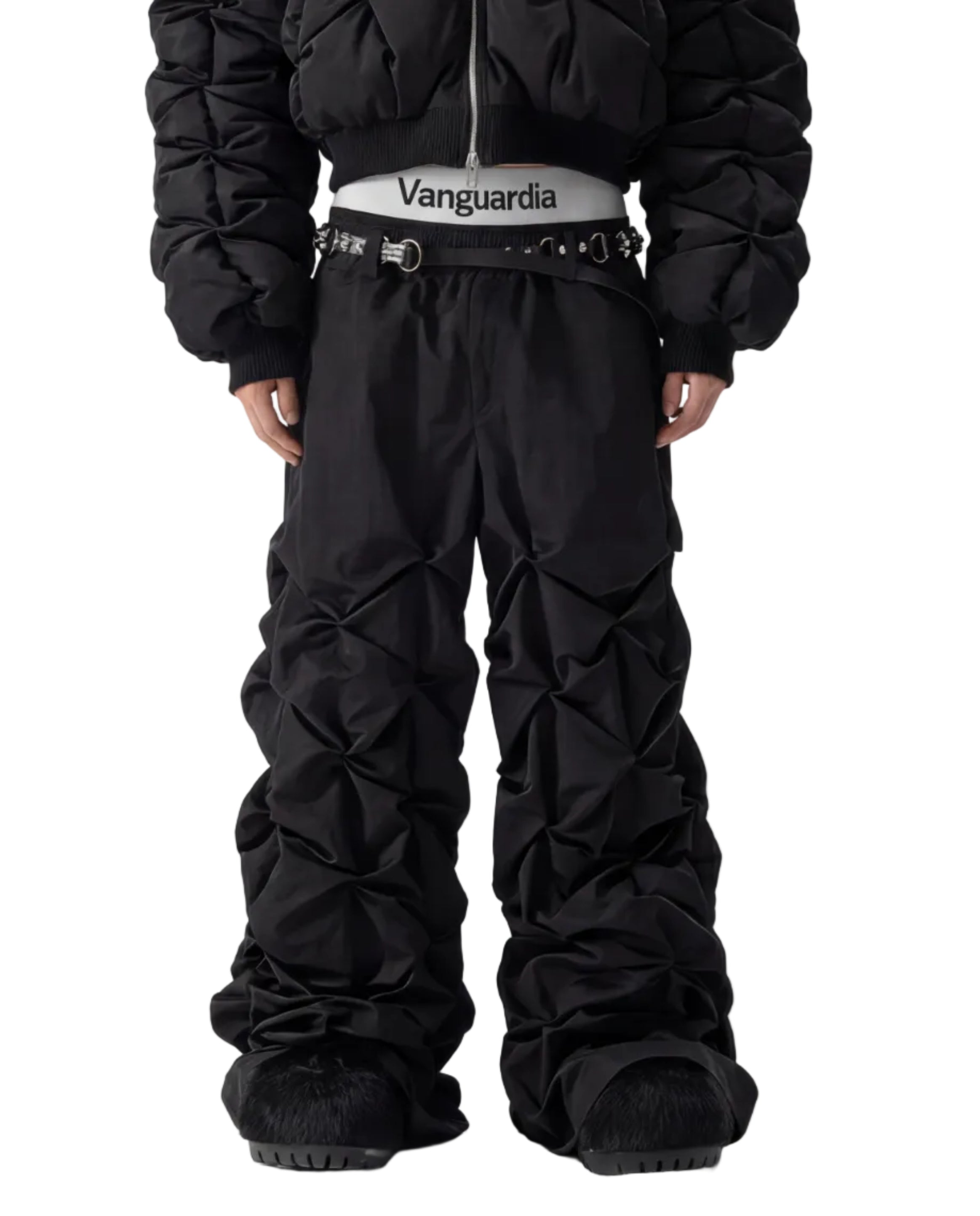 WIDE LEG TECHNICAL TROUSERS