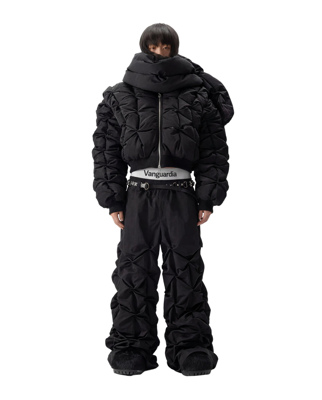 WIDE LEG TECHNICAL TROUSERS