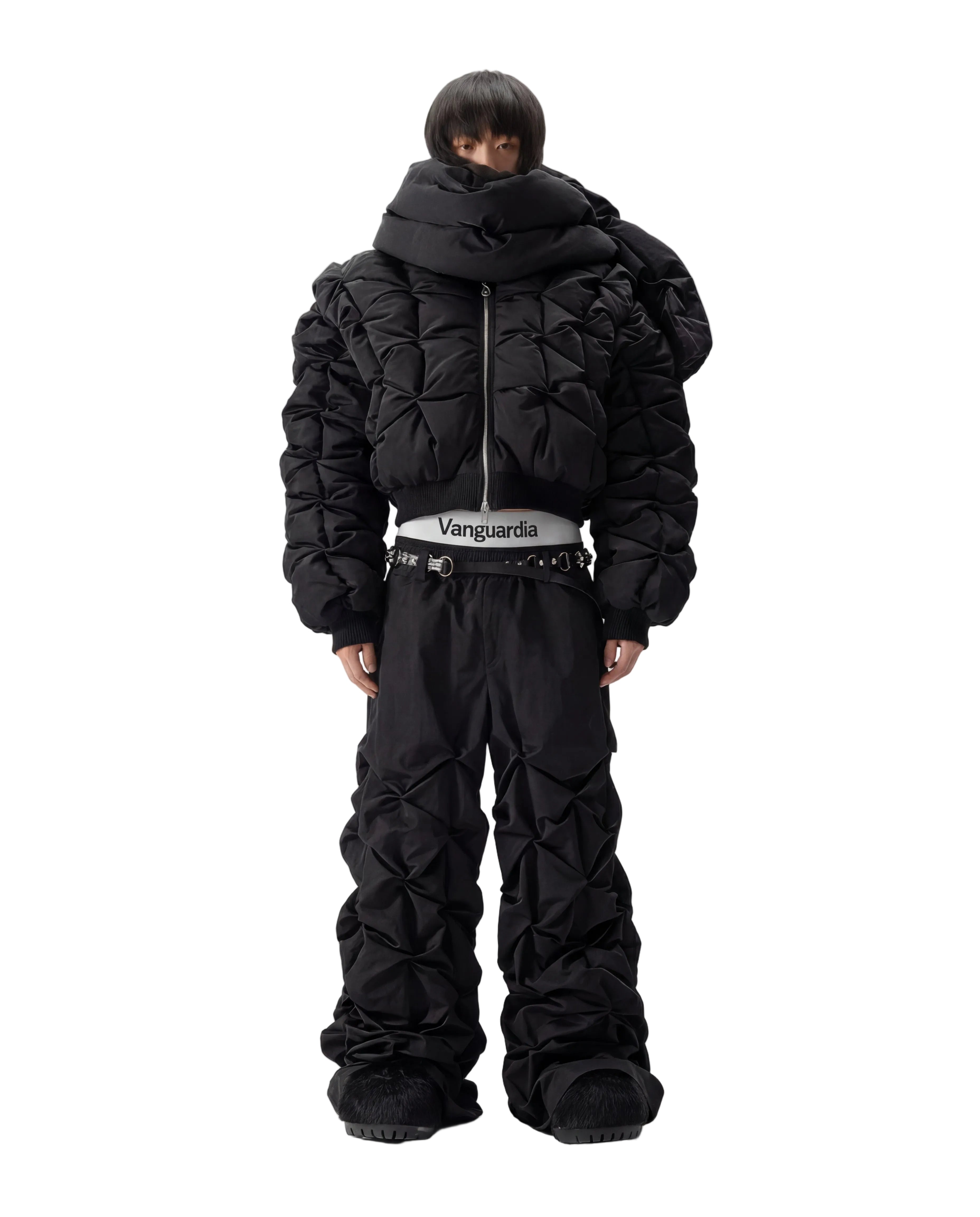 WIDE LEG TECHNICAL TROUSERS