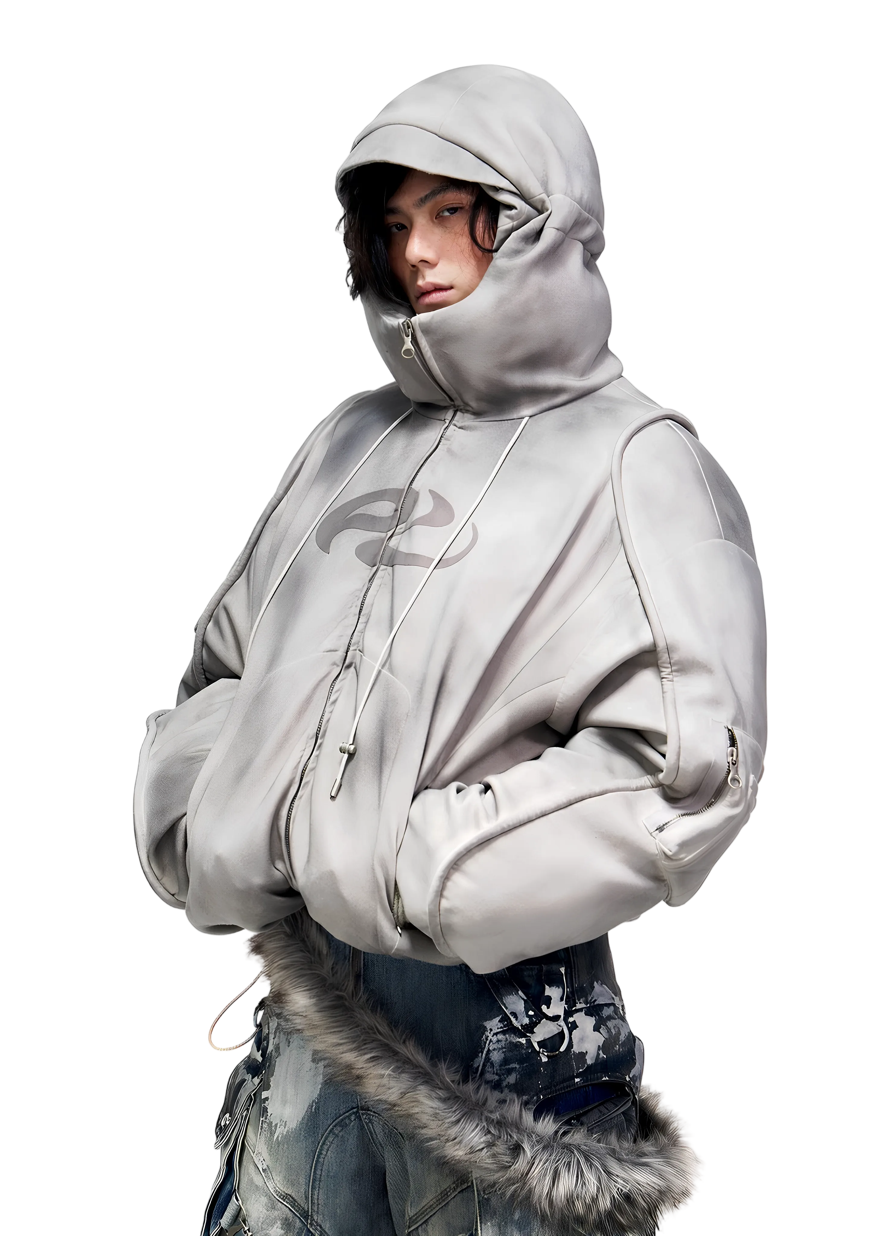 GHOST PUFFER WITH  BALACLAVA