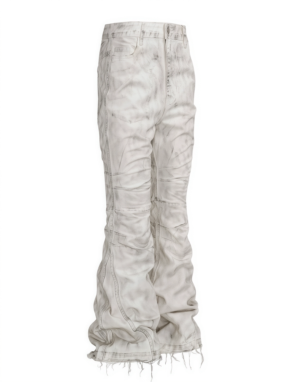 HIGH-WAIST LEG JEANS