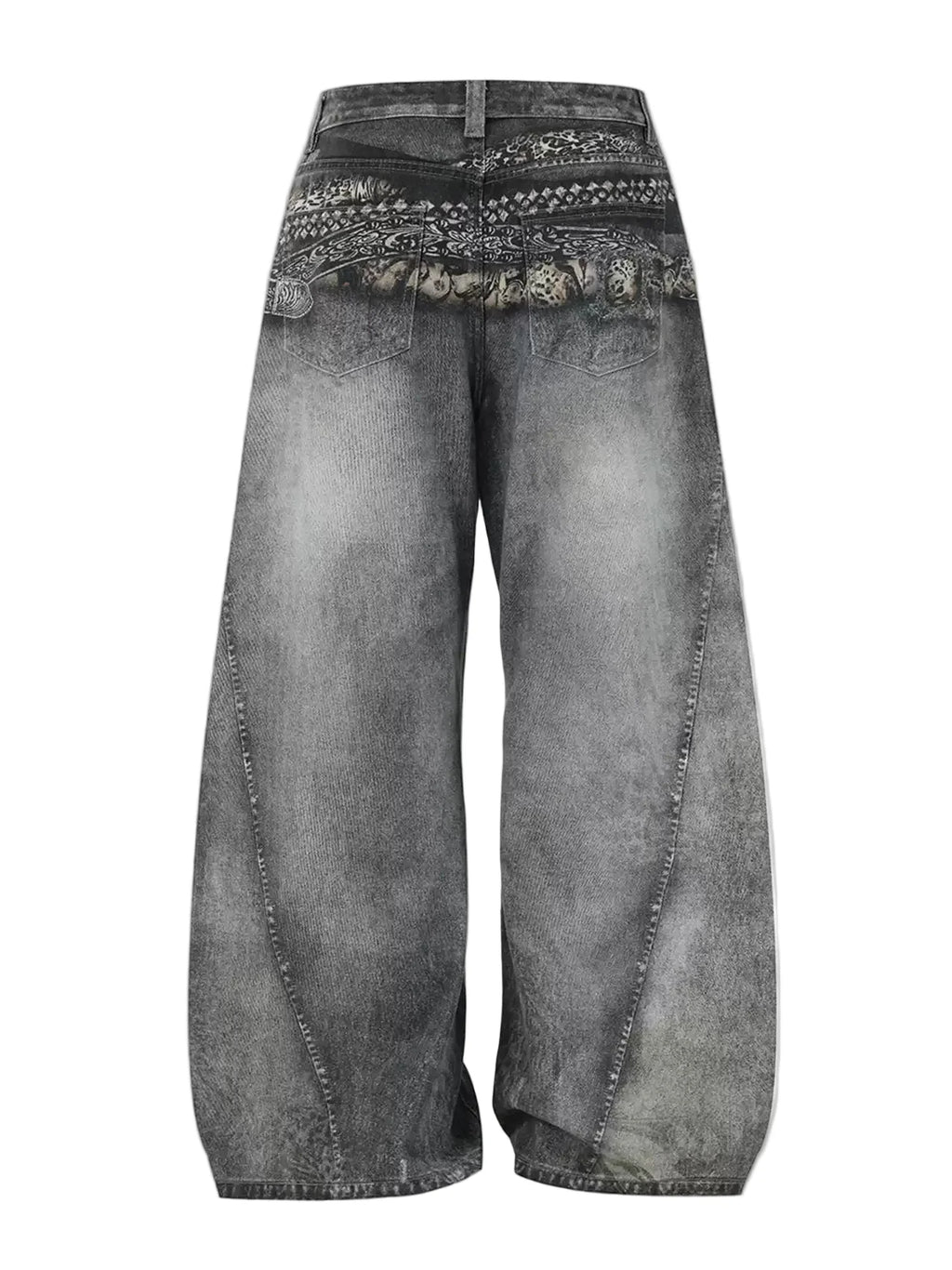DISTRESSED BAGGY DENIM JEANS