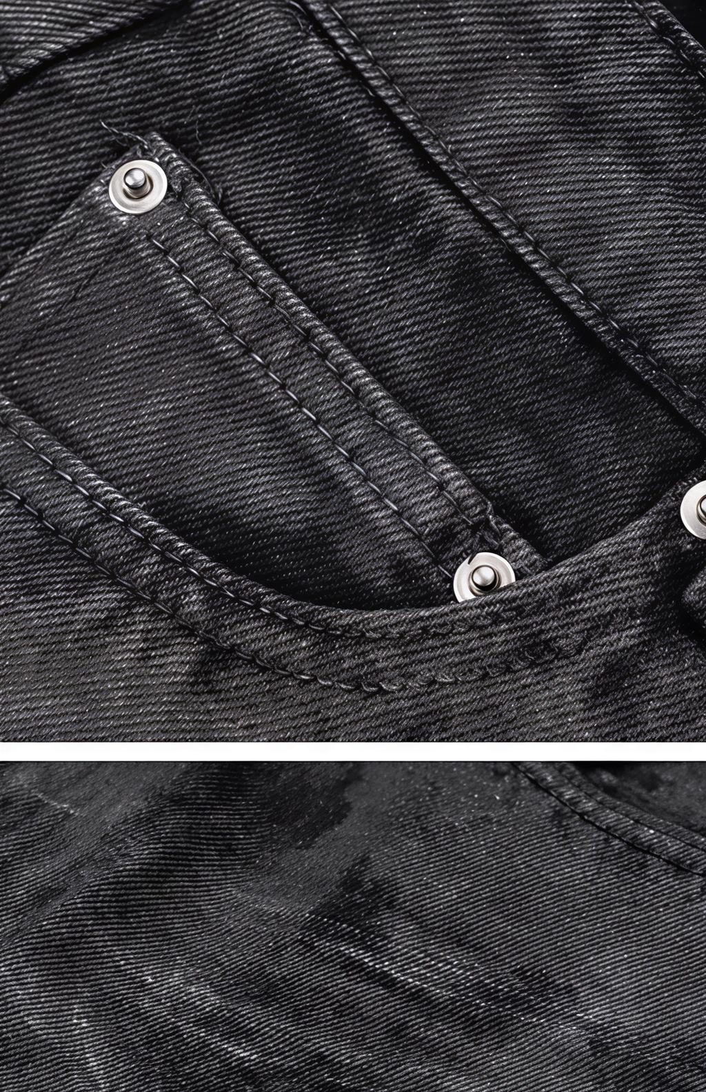 LEG STACKED DENIM JEANS