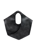 ARCHITECTURAL LEATHER TOTE BAG