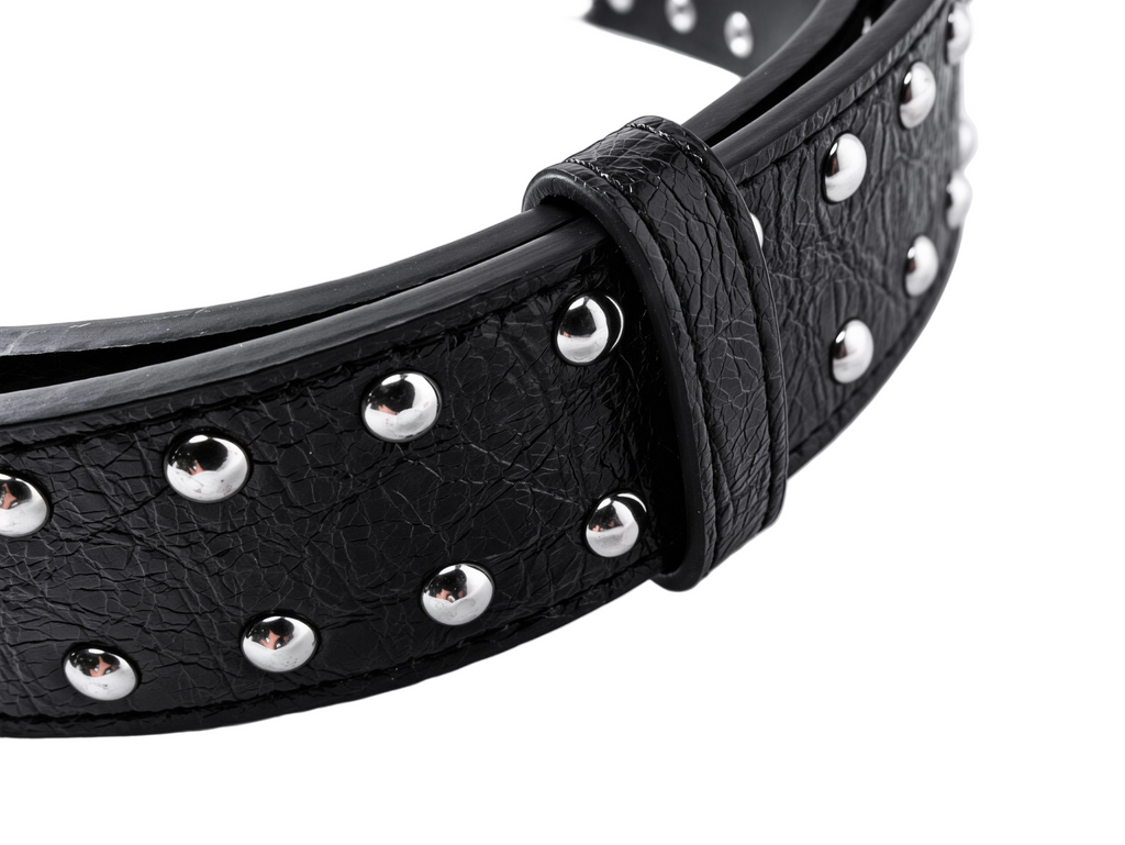 CROSS BUCKLE GROMMET BELT