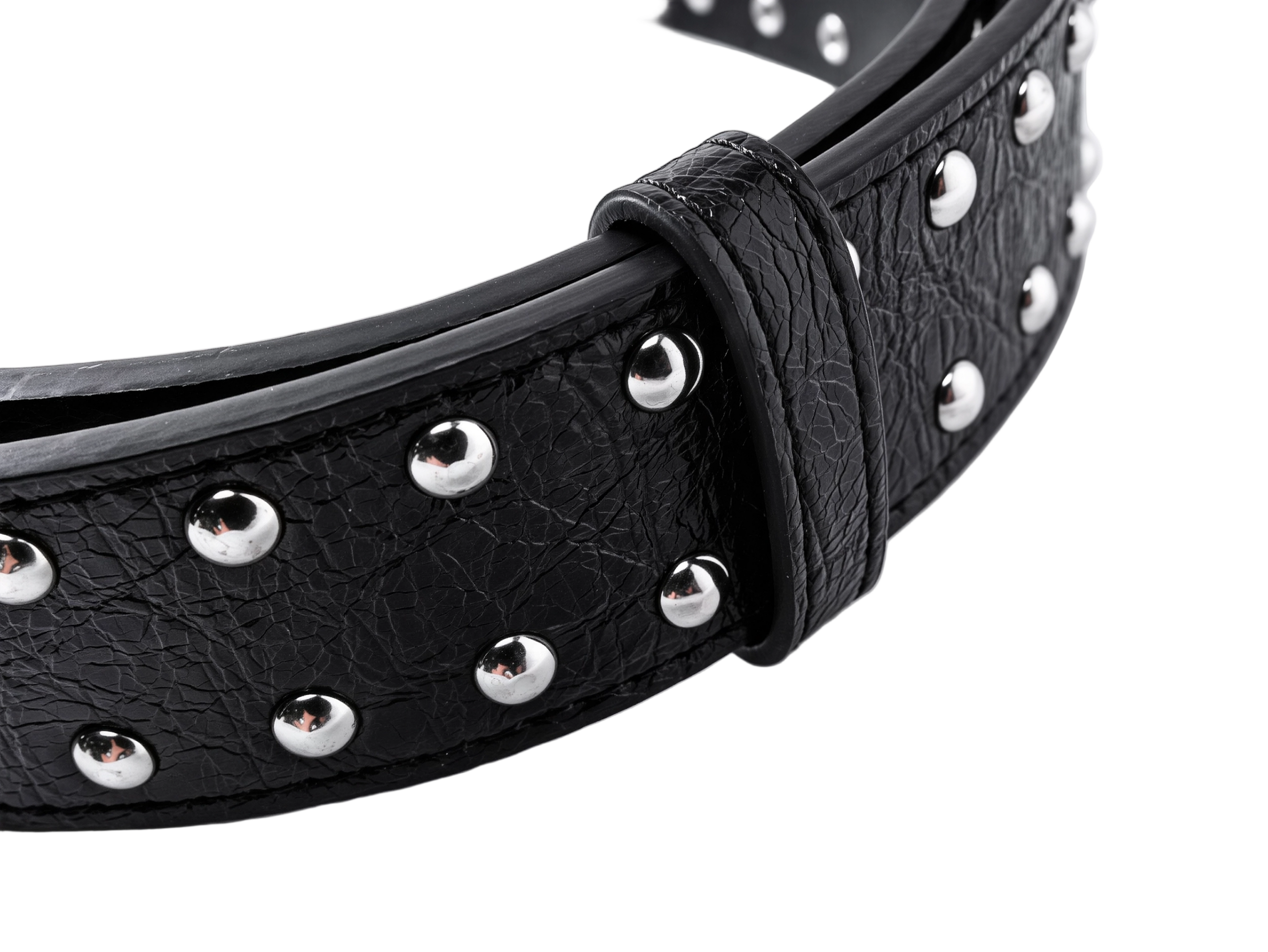 CROSS BUCKLE GROMMET BELT