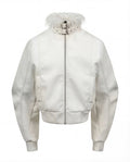 WHITE BIKER JACKET