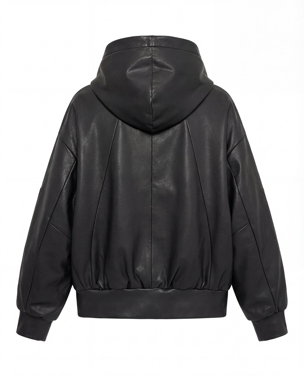 DECONSTRUCTED LEATHER BOMBER