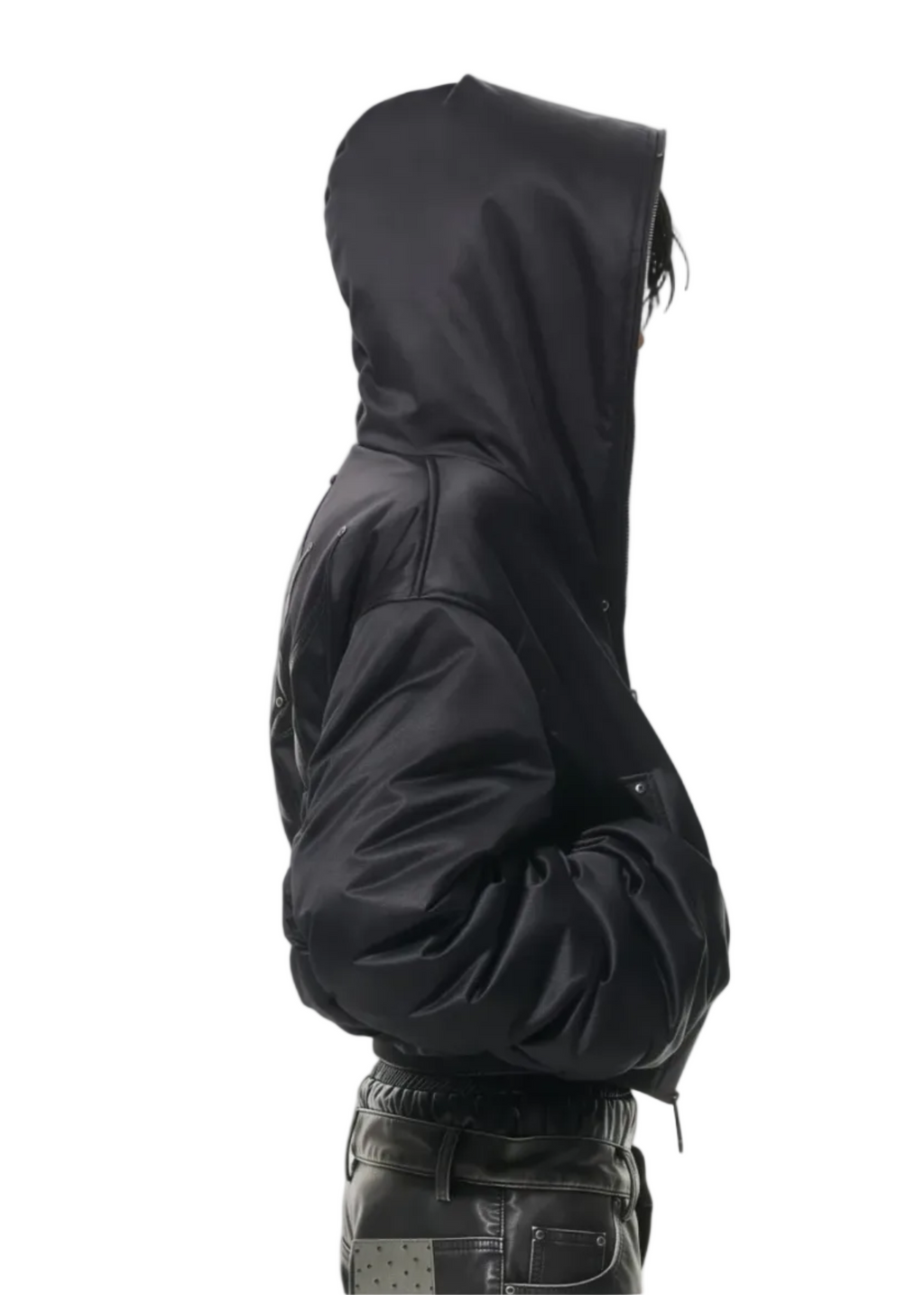 APPLIQUE CROPPED BOMBER JACKET