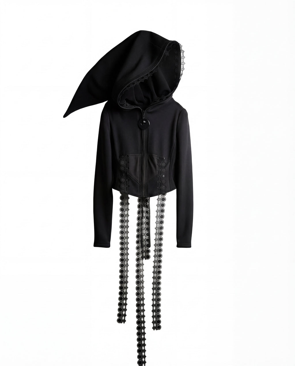 GOTHIC CORSETED HOODIE