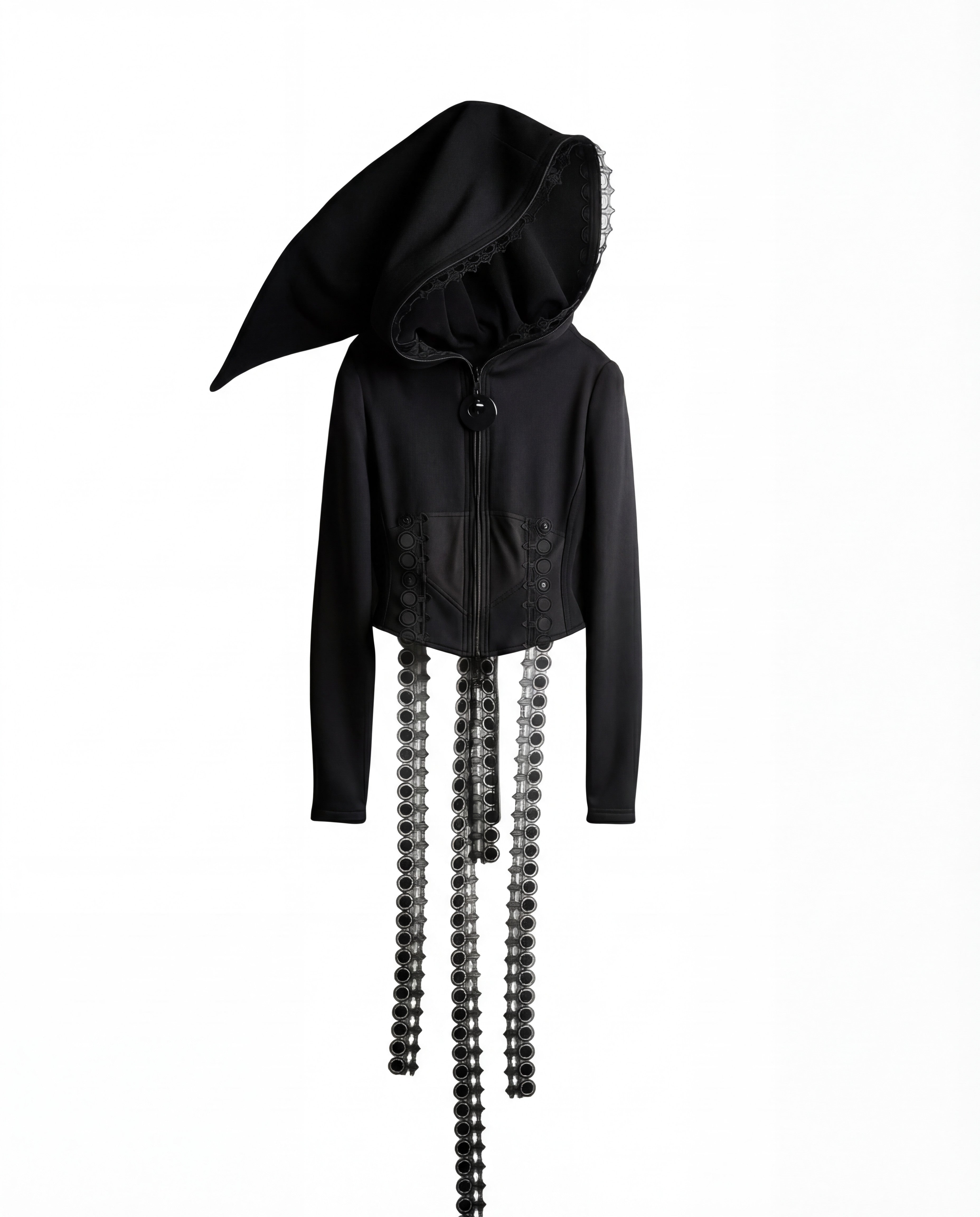 GOTHIC CORSETED HOODIE