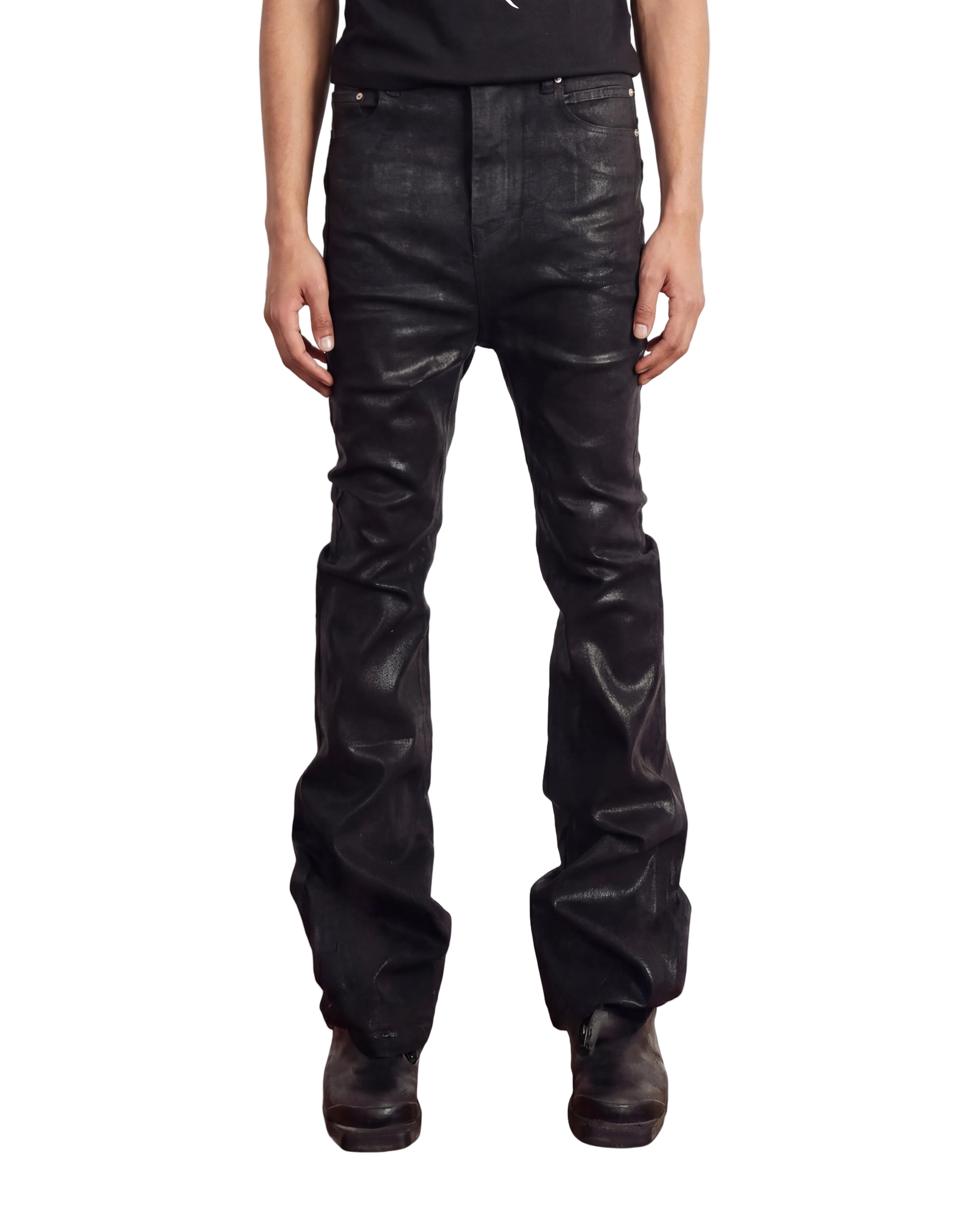 BLACK STRAIGHT DENIM