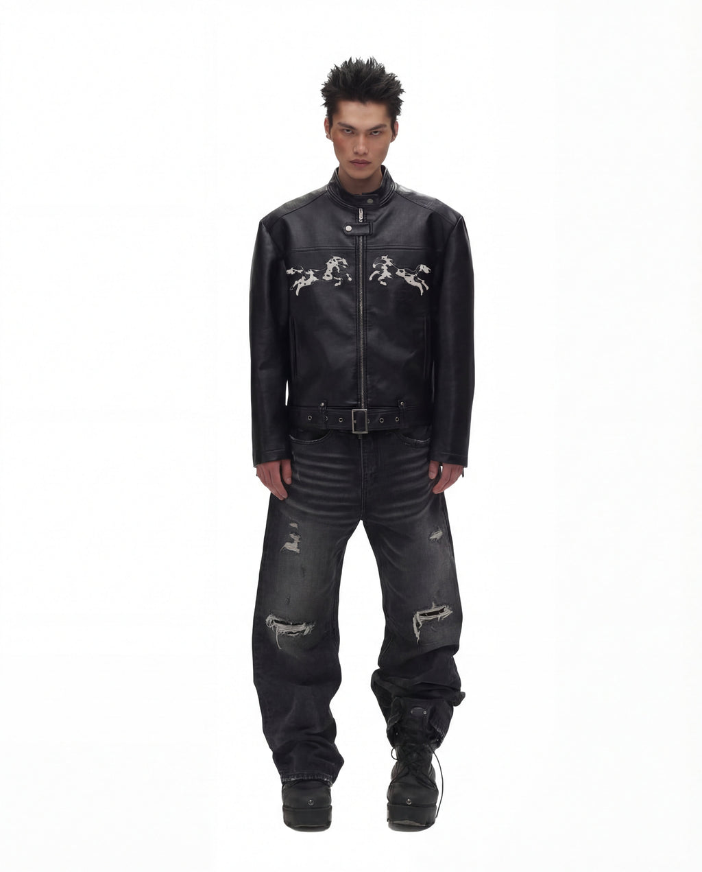 EMBROID MOTO JACKET