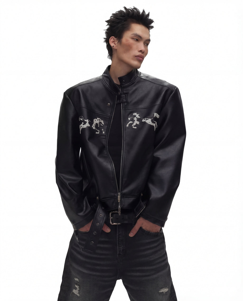 EMBROID MOTO JACKET