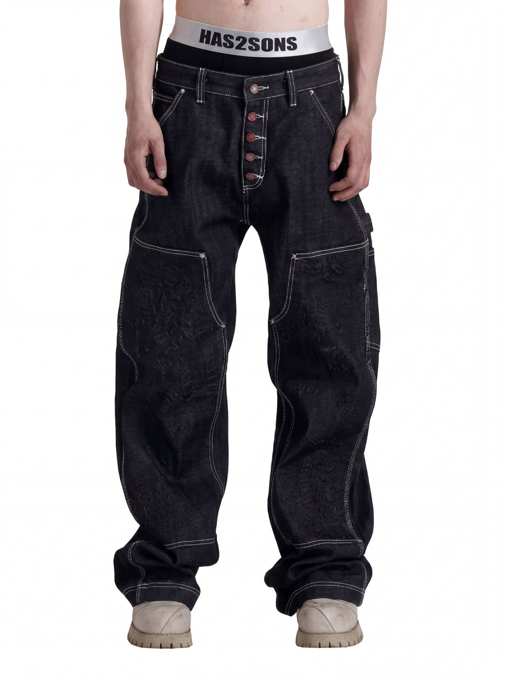 RAW WIDE DENIM