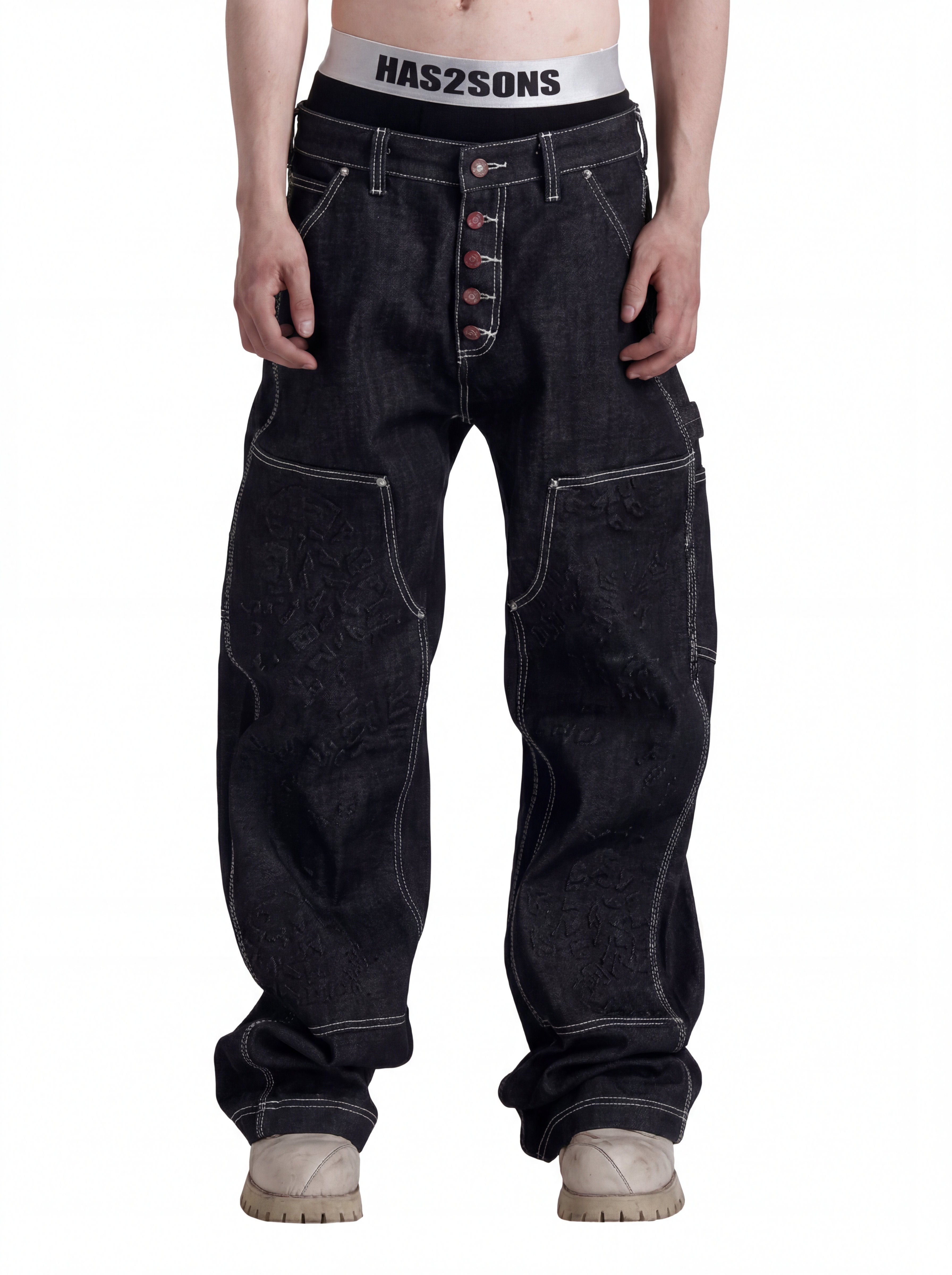 RAW WIDE DENIM