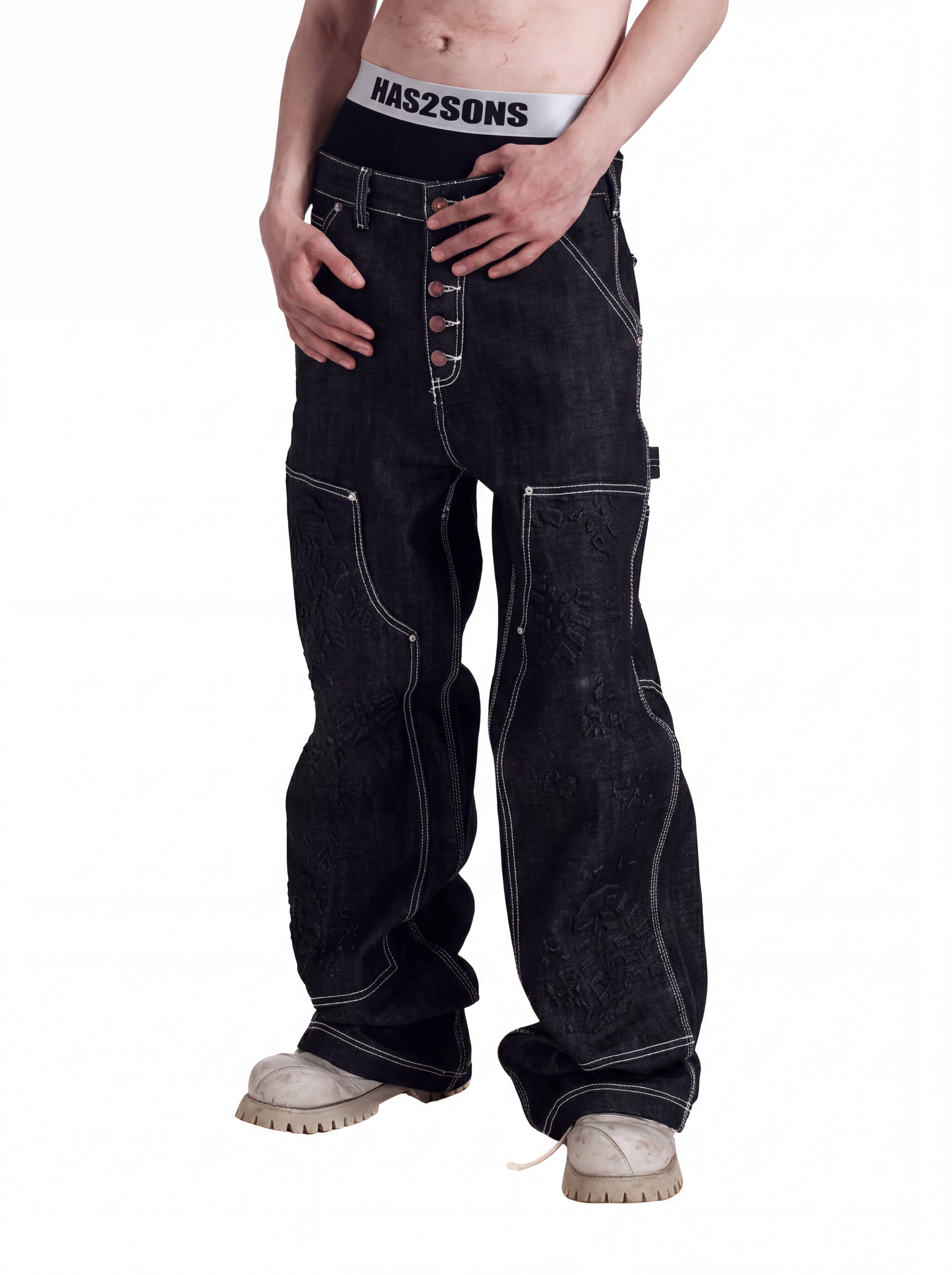 RAW WIDE DENIM