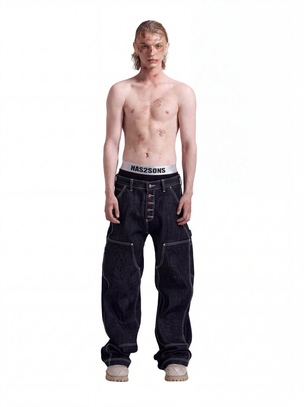RAW WIDE DENIM