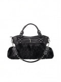 FUR CROC SATCHEL