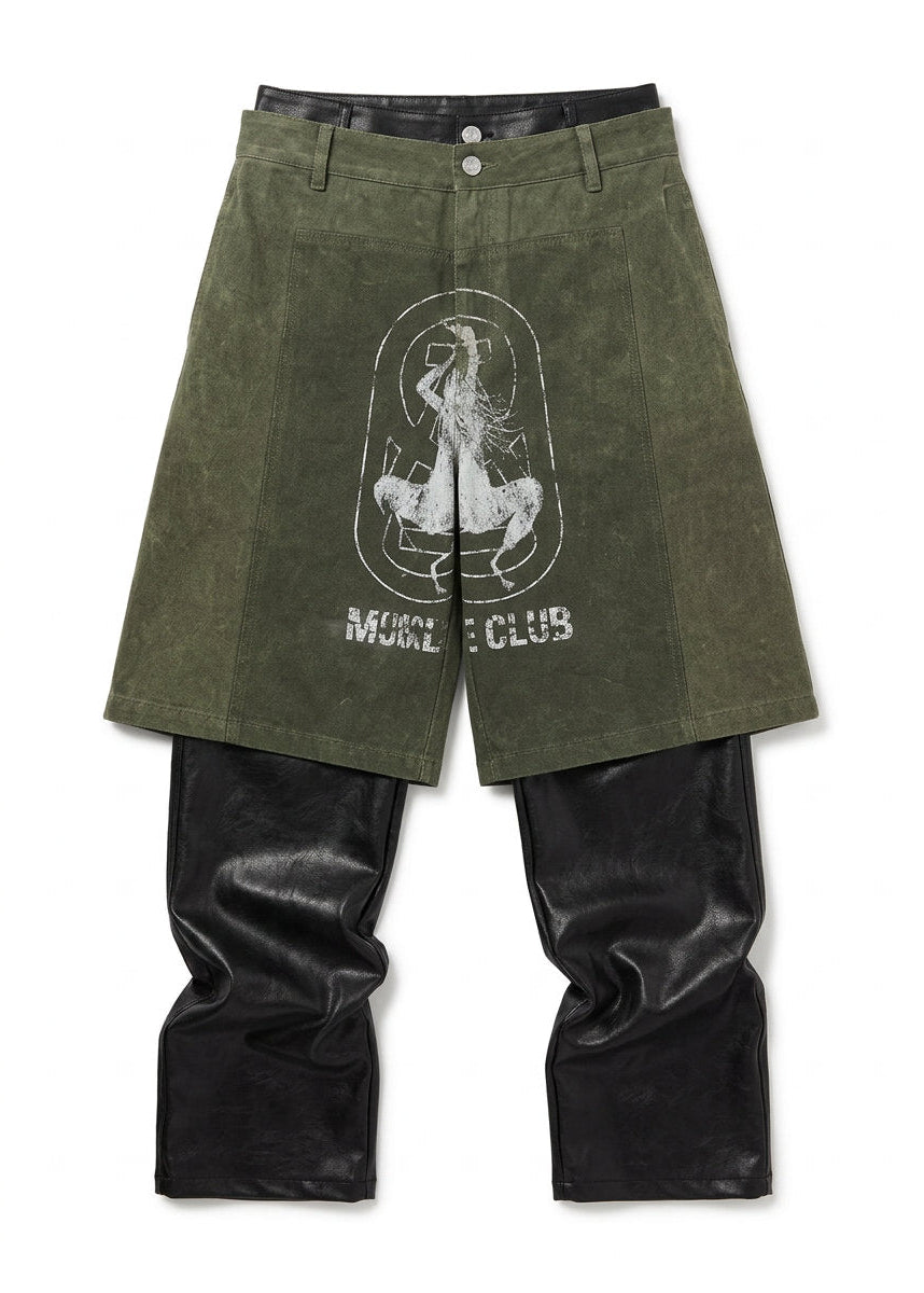 CARGO WIDE LEG DENIM