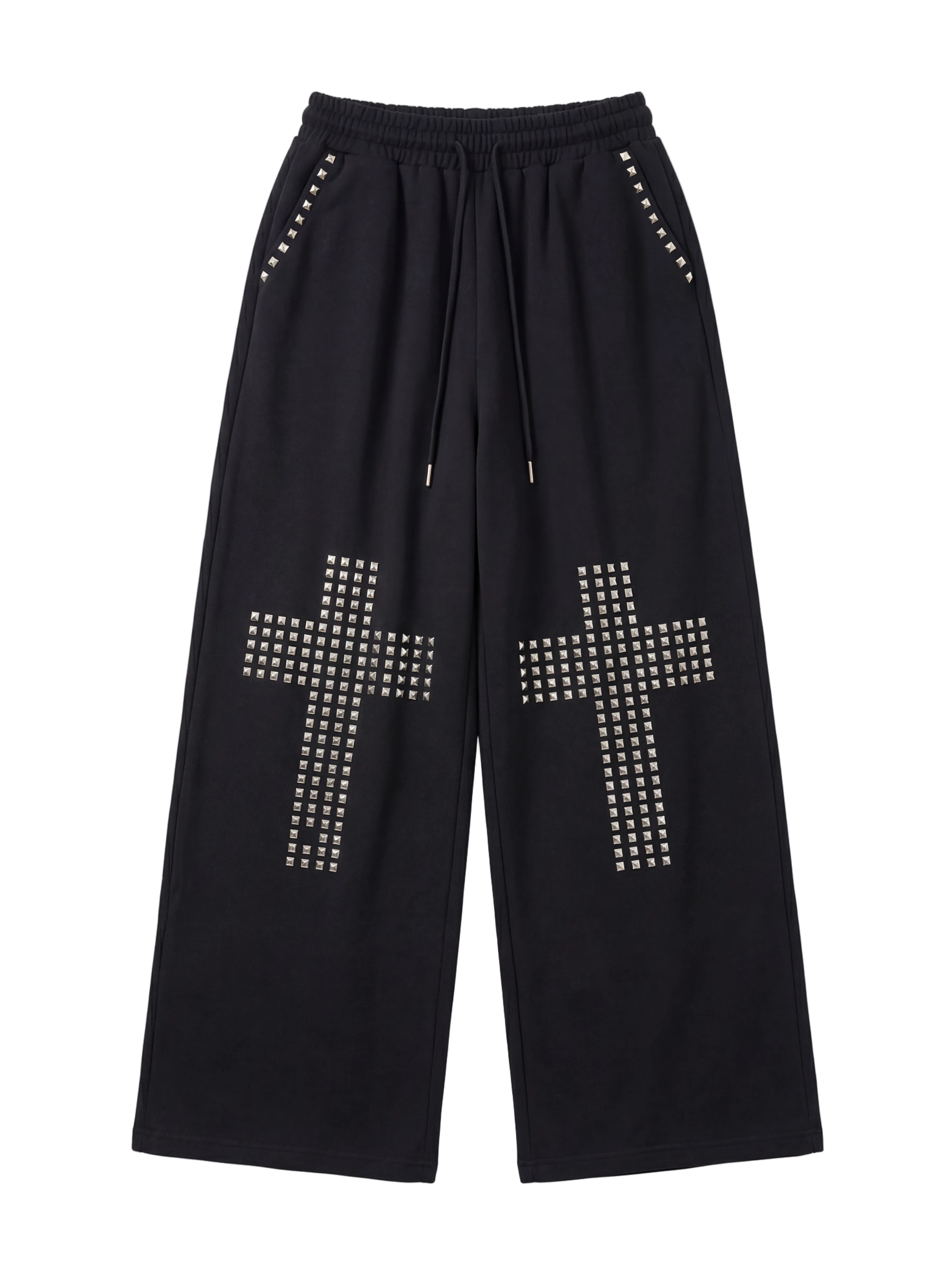 CROSS STUD WIDE PANTS